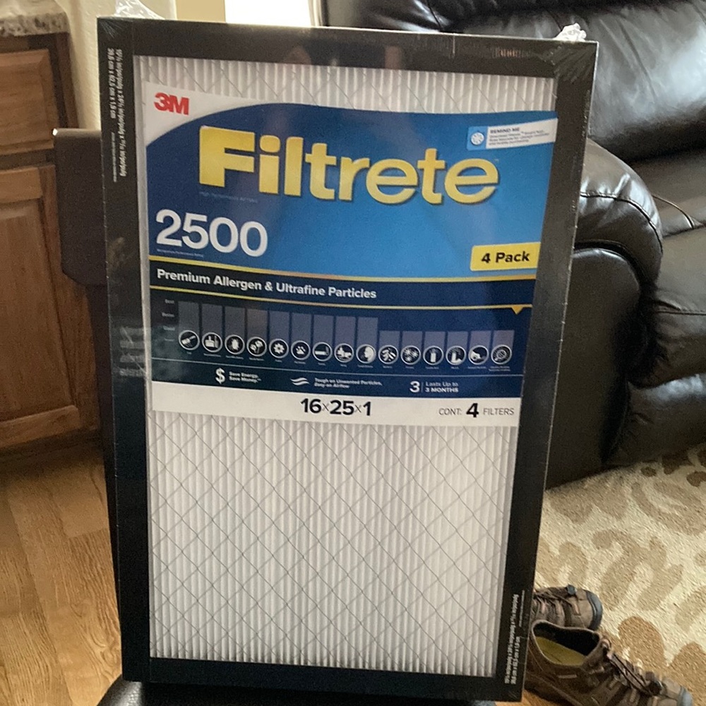 3M Filtrete 2500 Elite/Premium Allergen and Home Pollutants (14 x 25 x 1) 4 pack